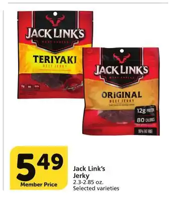 Vons Jack Link's Jerky offer