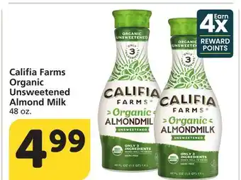 Albertsons Califia Farms Organic Unsweetened Almond Milk offer