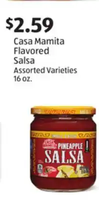Aldi Casa Mamita Flavored Salsa offer
