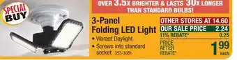 Menards GT-Lite 150-Watt Equivalent 3-Panel Daylight LED Light Bulb offer