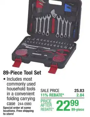 Menards Tool Shop Household Tool Set - 89 Piece offer