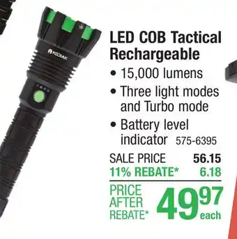 Menards Kodiak The Kolossus 15000 Lumen Rechargeable Handheld Flashlight offer