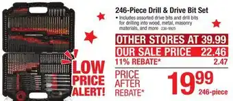 Menards Sontax Drill & Drive Bit Set - 246 Piece offer