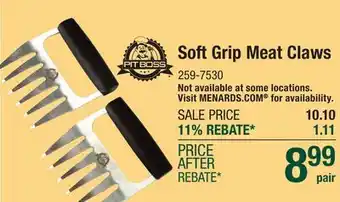 Menards Pit Boss Soft Touch Meat Claws offer