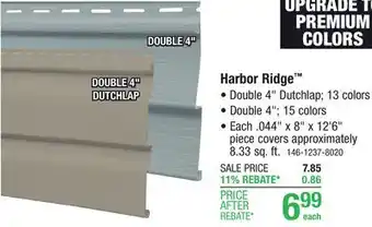 Menards Harbor Ridge offer