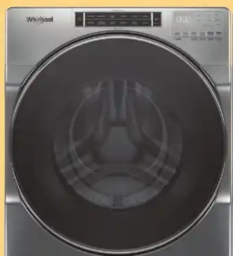 Menards Whirlpool 5.0 cu.ft. Chrome Shadow Front-Load Washer offer