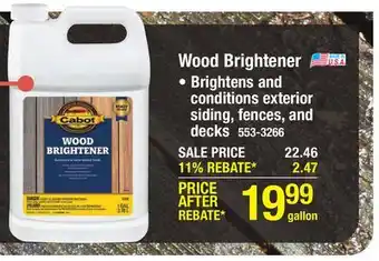 Menards Cabot Ready-to-Use Wood Brightener - 1 gal offer