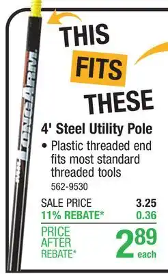 Menards Mr. LongArm 48 Steel Paint Roller Frame Utility Pole offer