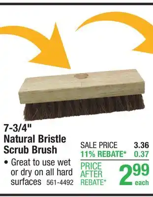 Menards Natural Bristle Scrub Brush offer