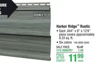 Menards Harbor Ridge Rustic offer
