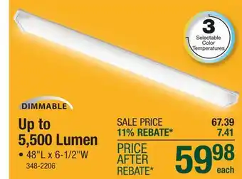 Menards Sylvania 5500 Lumen 48 LED Wrap Light offer