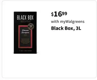 Walgreens Black Box, 3L offer