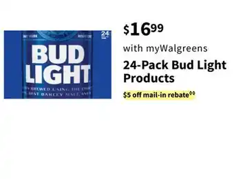 Walgreens 24-Pack Bud Light Products offer