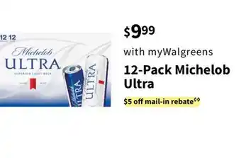 Walgreens 12-Pack Michelob Ultra offer