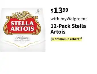 Walgreens 12-Pack Stella Artois offer