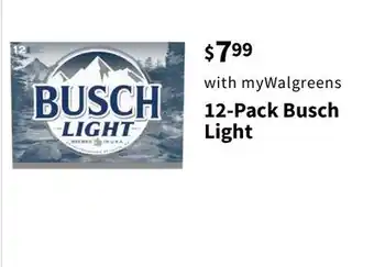 Walgreens 12-Pack Busch Light offer