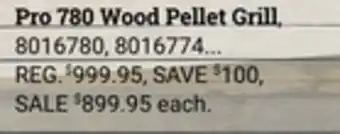 Ace Hardware Pro 780 Wood Pellet Grill offer