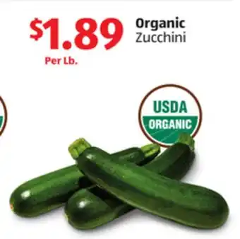 Aldi Organic Zucchini offer