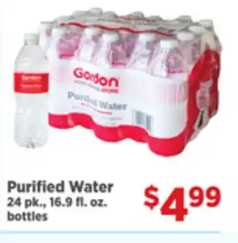 Gordon Food Services Purified Water offer