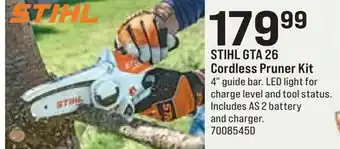 Ace Hardware STIHL GTA 26 Cordless Pruner Kit offer