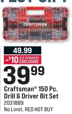 Ace Hardware Craftsman 150 Pc. Drill & Driver Bit Set offer