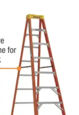 The Home Depot Werner 8' Fiberglass Step Ladder, Type IA 300 lb offer