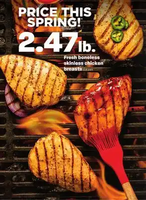 Hy-Vee Fresh boneless skinless chicken breasts offer