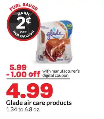 Hy-Vee Glade air care products offer