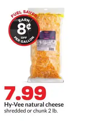 Hy-Vee Hy-Vee natural cheese offer
