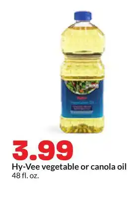 Hy-Vee Hy-Vee vegetable or canola oil offer