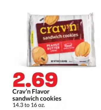 Hy-Vee Crav'n Flavor sandwich cookies offer