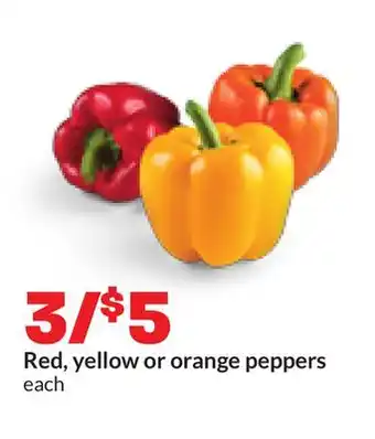 Hy-Vee Red, yellow or orange peppers offer