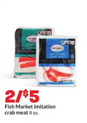 Hy-Vee Fish Market imitation crab meat offer