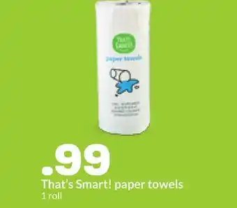 Hy-Vee That's Smart! paper towels offer
