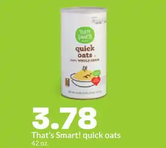 Hy-Vee That's Smart! quick oats offer