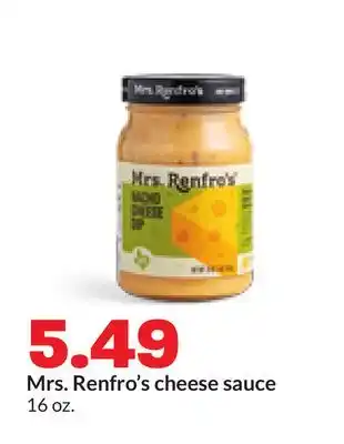 Hy-Vee Mrs. Renfro's cheese sauce offer