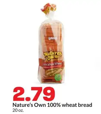 Hy-Vee Nature's Own 100% wheat bread offer