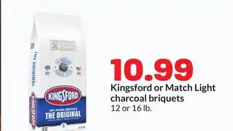 Hy-Vee Kingsford or Match Light charcoal briquets offer