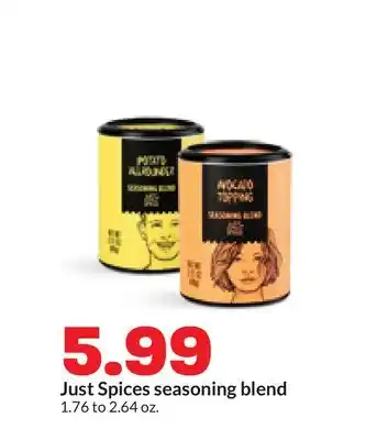 Hy-Vee Just Spices seasoning blend offer