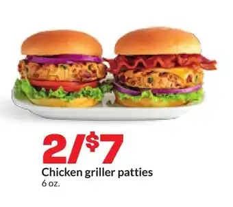 Hy-Vee Chicken griller patties offer
