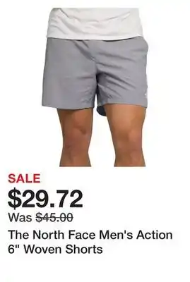 Dick's Sporting Goods The North Face Men's Action 6 Woven Shorts offer