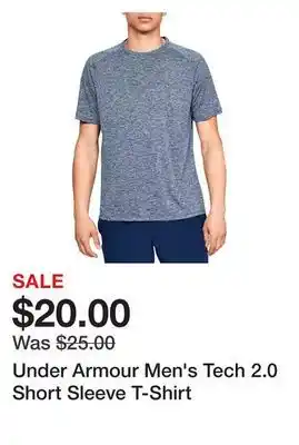 Dick's Sporting Goods Under Armour Men's Tech 2.0 Short Sleeve T-Shirt offer