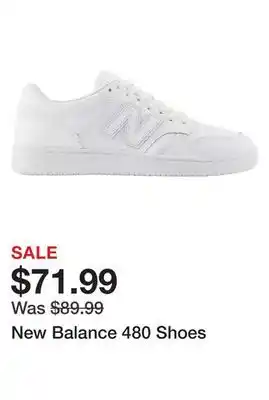 Dick's Sporting Goods New Balance 480 Shoes offer