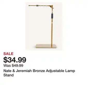 Petsmart Nate & Jeremiah Bronze Adjustable Lamp Stand offer