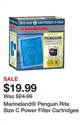 Petsmart Marineland Penguin Rite Size C Power Filter Cartridges offer