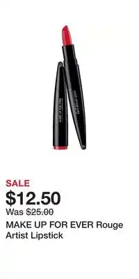 Kohl's MAKE UP FOR EVER Rouge Artist Lipstick offer