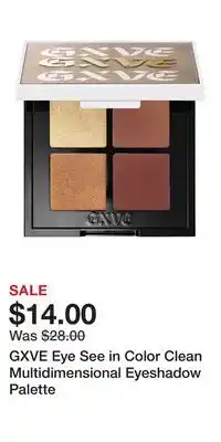 Kohl's GXVE Eye See in Color Clean Multidimensional Eyeshadow Palette offer