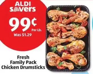 Aldi Fresh Family Pack Chicken Drumsticks offer