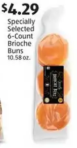 Aldi Specially Selected 6-Count Brioche Buns 10.58 oz. offer