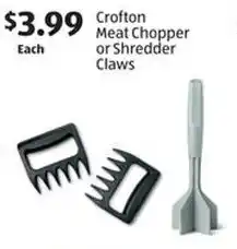 Aldi Crofton Meat Chopper or Shredder Claws offer